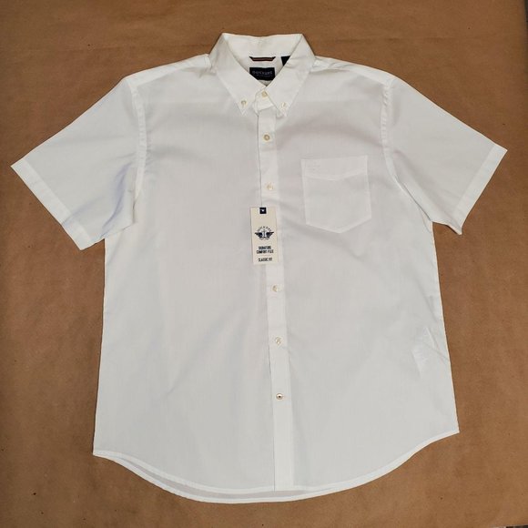 Dockers Signature Dress Shirt Size L White - Picture 1 of 9